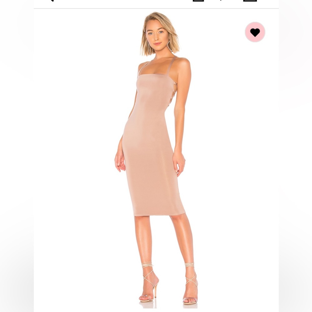 Superdown Yvonne laced back midi dress